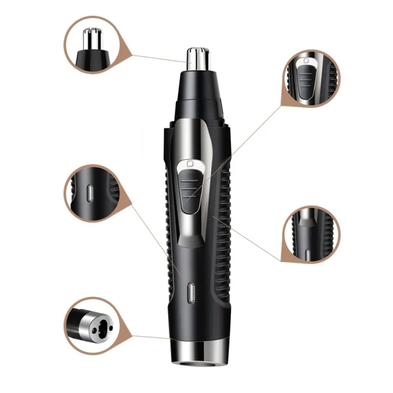 Горячее предложение! Распродажа! 2 в 1 Электрический ушной триммер для носа для мужчин бритва перезаряжаемая эпиляция бровей тример прочный уход за лицом набор инструментов
