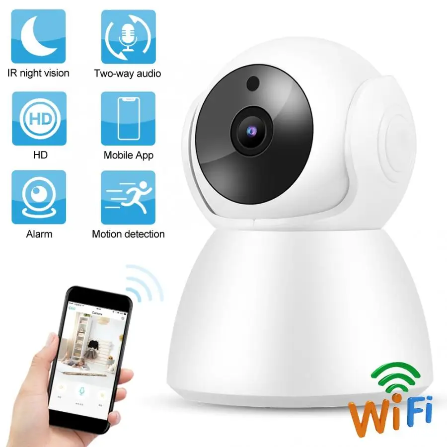 IP Камера 720P Wi-Fi IP Babycam 2-полосная Домофон монитор радионяни дома PTZ Камера 110-240V