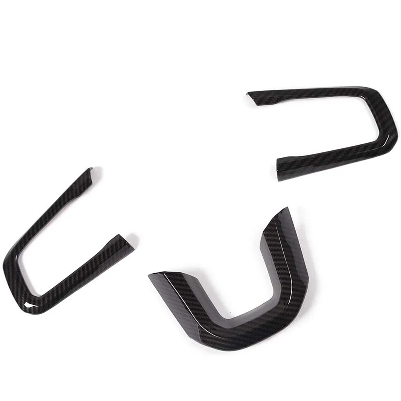 Наклейка из углеродного волокна ABS для Jeep Wrangler JL JLU Sahara Rubicon+ рулевая колесная наклейка