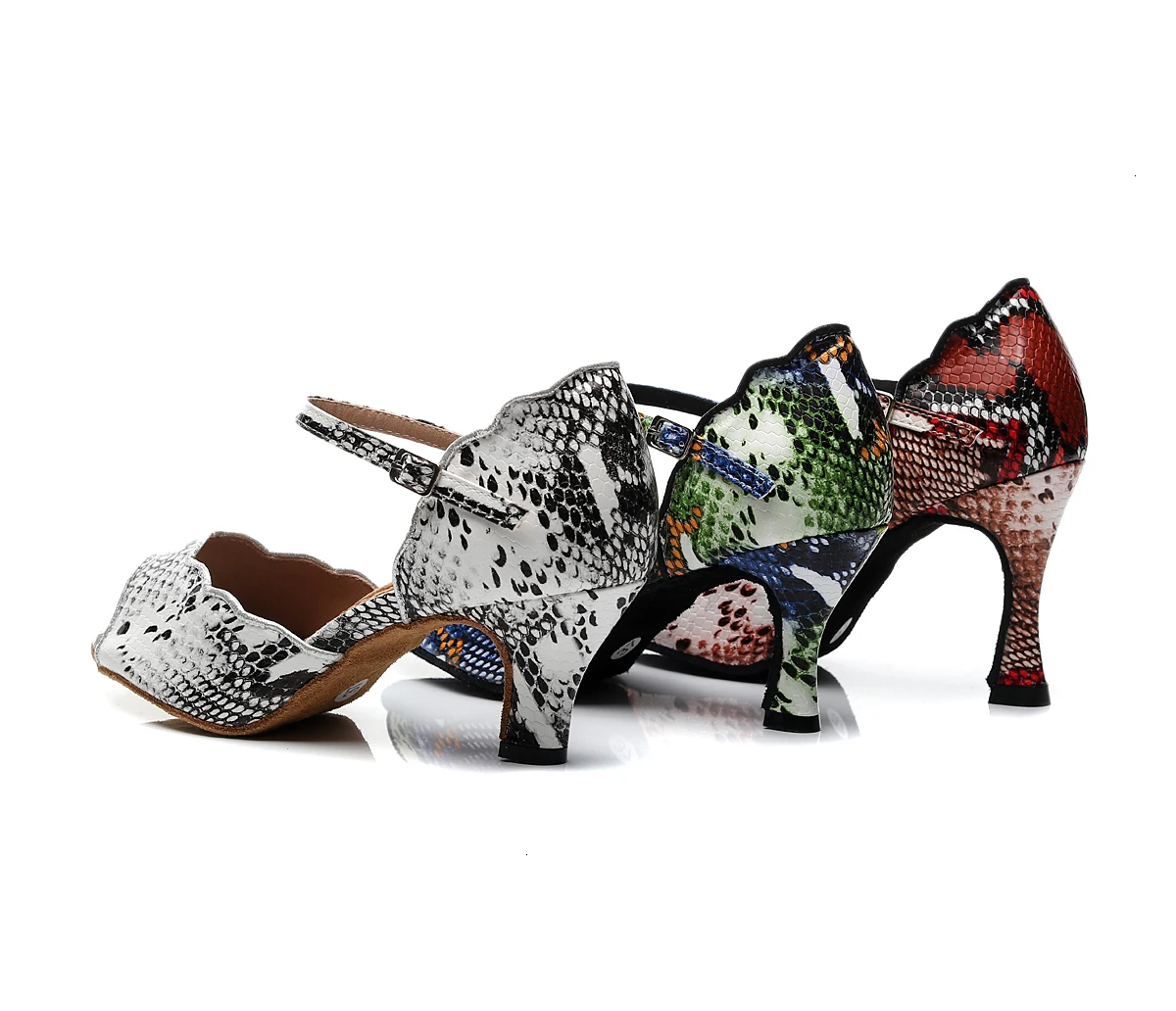 

Luxuriant Jazz Salsa Ballroom Latin Dance Shoes For Dancing Women Training Teachers High Heels Open Toe Golden 1055 Pumps