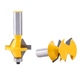

GTBL 2 Bit Tongue and Groove Edge Banding Router Bit Set - 1/2 inch Shank