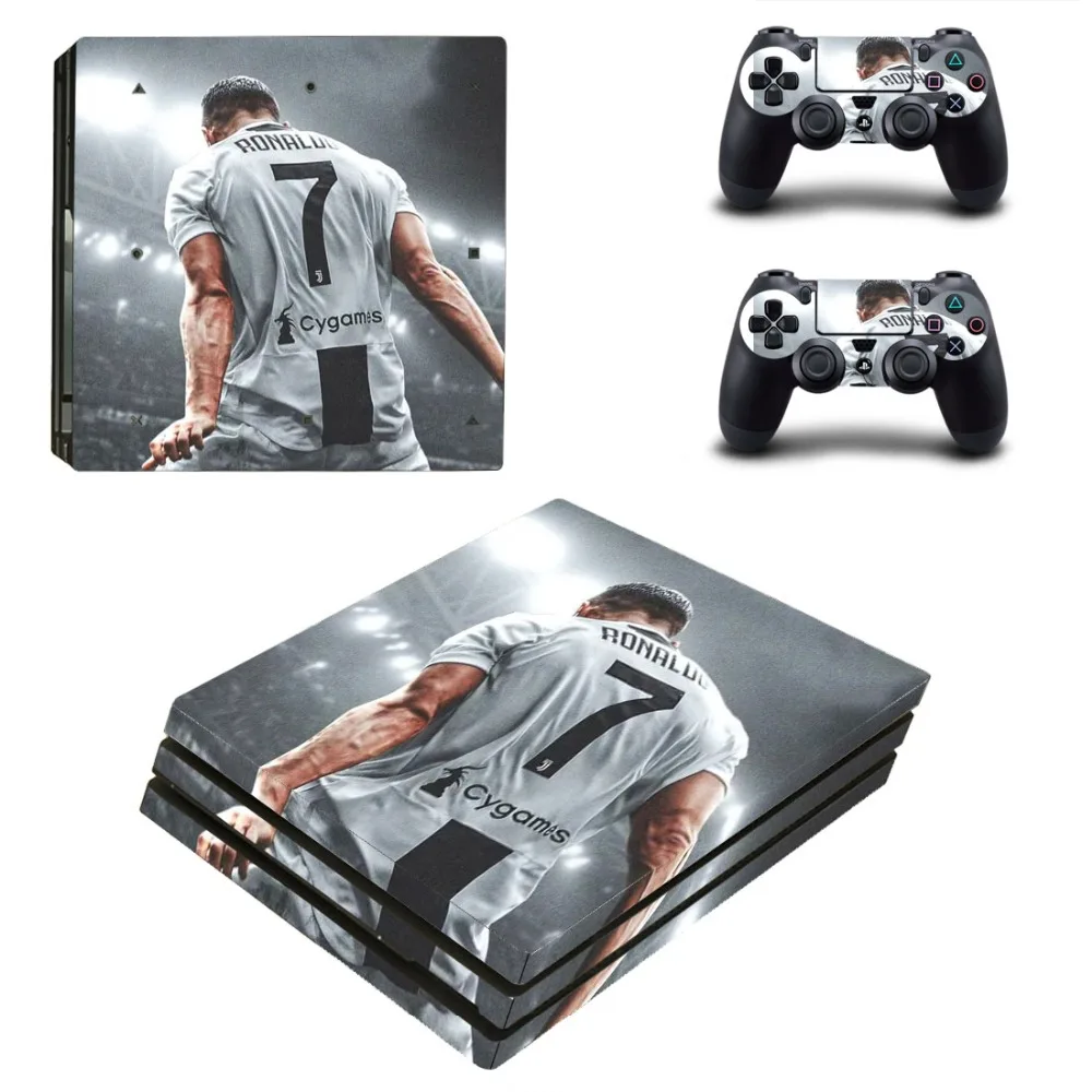 

Cristiano Ronaldo CR7 PS4 Pro Skin Sticker Decal Vinyl for Sony Playstation 4 Console and 2 Controllers PS4 Pro Skin Stickers