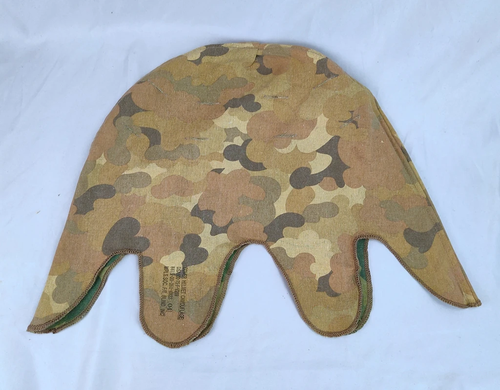 tomwang2012.Vintage VIETNAM WAR US MITCHELL camouflage REVERSIBLE HELMET COVER military helmet netting