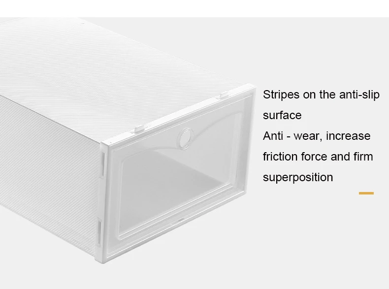 8 шт Шлепанцы ящик утолщенный прозрачный ящик чехол Пластиковые обувные коробки составной органайзер для хранения обуви полка для обуви дропшиппинг