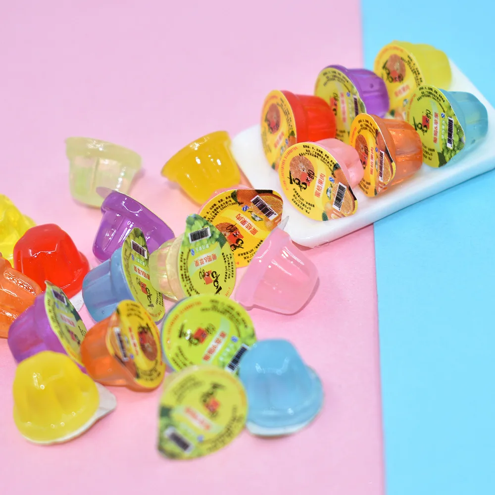 50Pcs Soft Candy Bear Flatback Resin Cabochon Charms for Headwear Accessories Sweet Gummy Cabochons DIY Scrapbooking Decoration