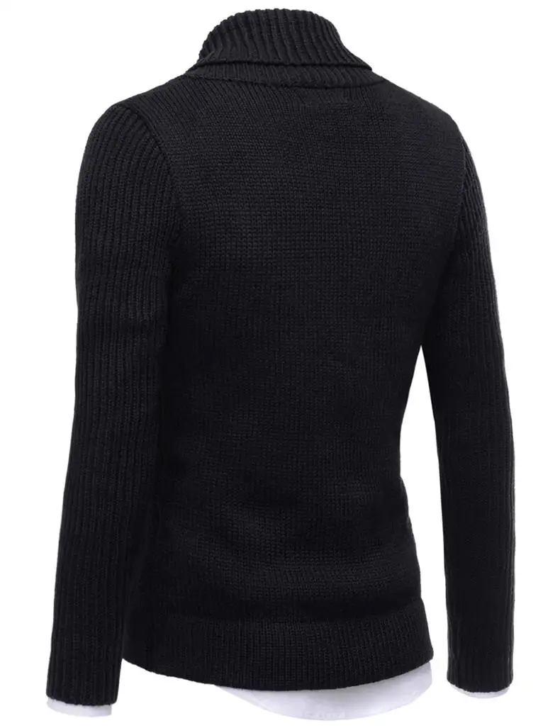 2019 Autumn New Wool Men Sweater Cardigans Winter Business Male Sweater Jacket Coat Men Shawl-Collar Raglan Sleeves Brand MuLS 12