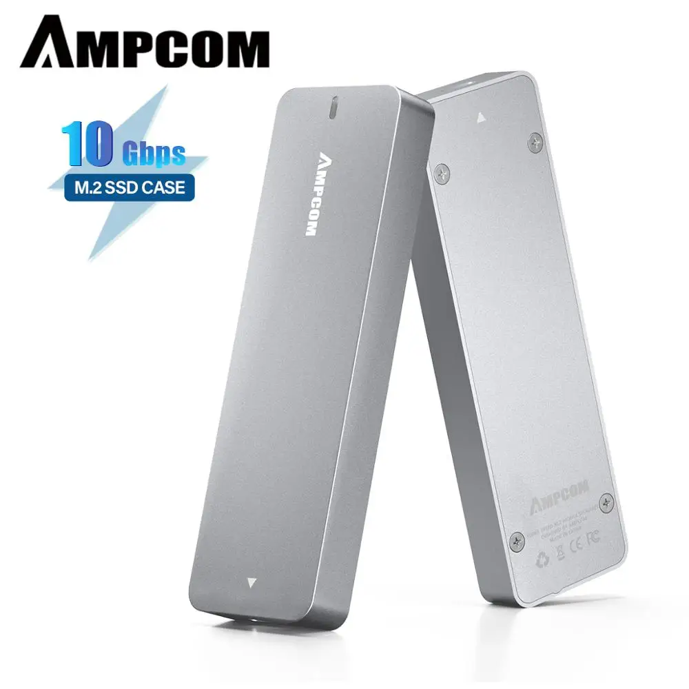 Адаптер корпуса AMPCOM M.2 NVME SSD, PCIe SSD (M Key) к USB 3,1 GEN 2, внешний твердотельный накопитель со скоростью до 10 Гбит/с Адаптер корпуса AMPCOM M.2 NVME SSD, PCIe SSD (M Key) к USB 3,1 GEN 2, внешний твердотельный накопитель со скоростью до 10 Гбит/с