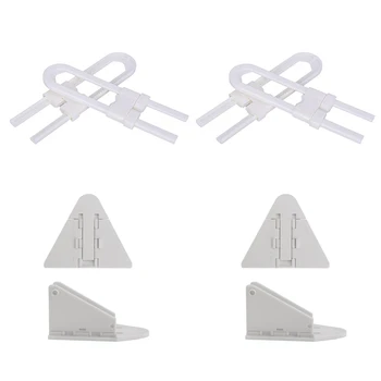 

New Baby Sliding Door Safety Lock Baby Protection Lock U-Shaped Lock Cabinet Door Lock