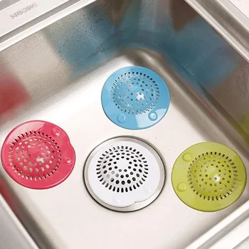 

1PC Silicone sink strainer waste plug Sink filter Waste collector kitchen bathroom accessories