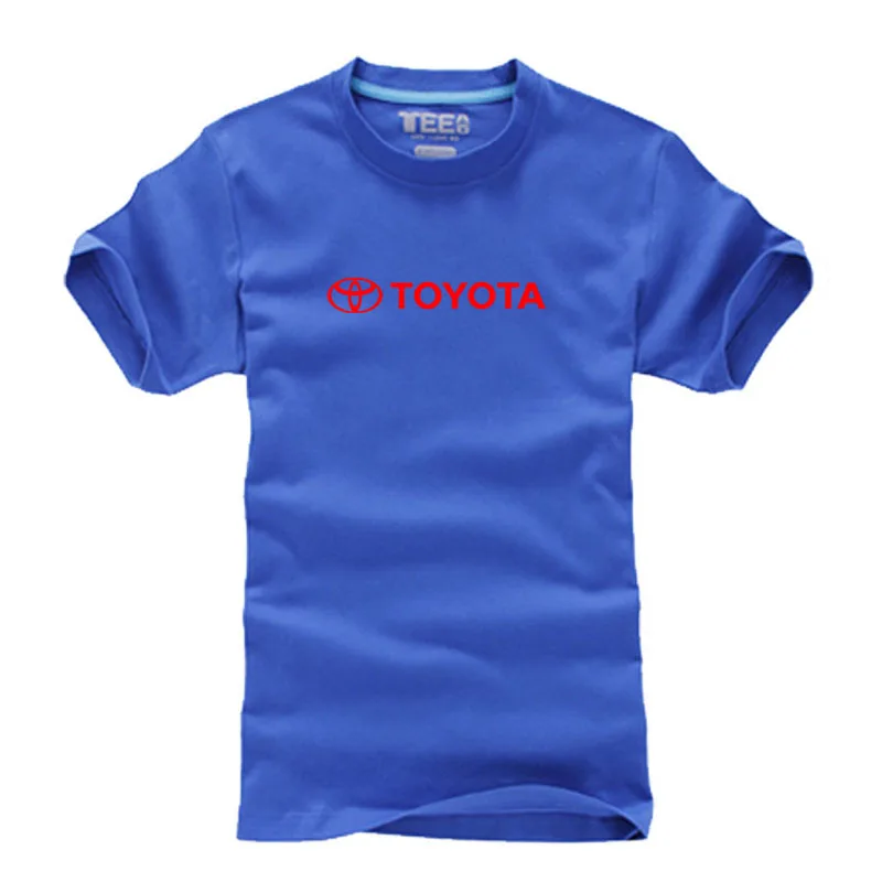 Летняя футболка с логотипом Toyota Повседневная хлопковая футболка с короткими рукавами