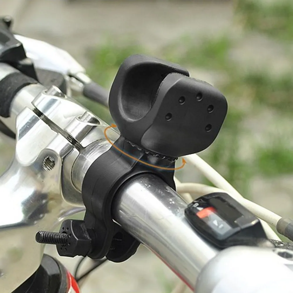 Fahrrad-Licht Halterung Frontlicht Clip Taschenlampen Halter 360° Lampholder MTB 