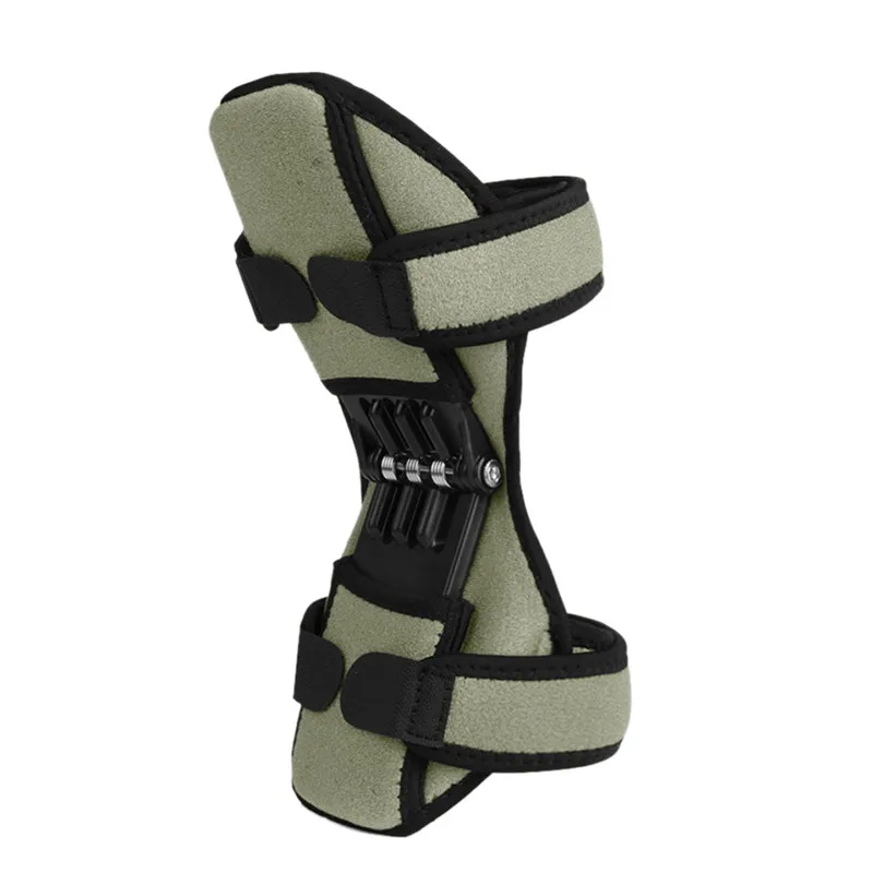 1 пара поддержка суставов наколенник дышащий нескользящий подъем облегчение боли для колена силовой пружинный стабилизатор силы наколенник для спорта - Цвет: 1Pcs Army Green