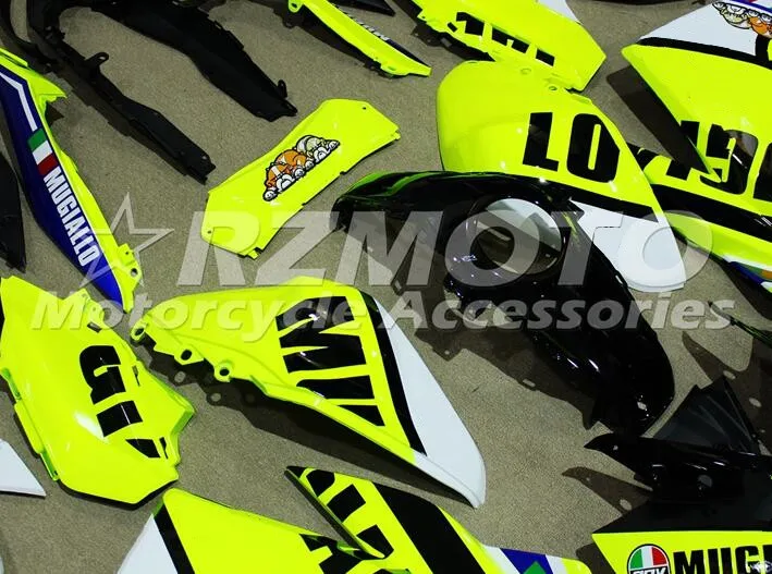 4 подарки стиль ABS литьевая форма мотоцикл Обтекатели подходит для YAMAHA R3 R25- 15-19 Кузов Набор желтый синий крутой