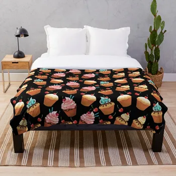 

You can t buy happiness but you can buy many cupcakes Blanket Wool Flannel Plush Blanket Bedspread For office Sherpa Blanket Cou