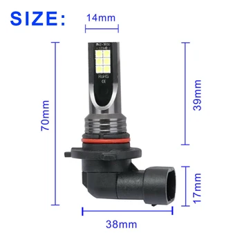 

PMMA LED Headlight DC12V-24V White 225000LM Replacement Parts Car 2Pcs
