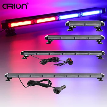 

car-stylin COB LED Emergency Warning Work Light Bar Traffic Flash Strobe Red Blue