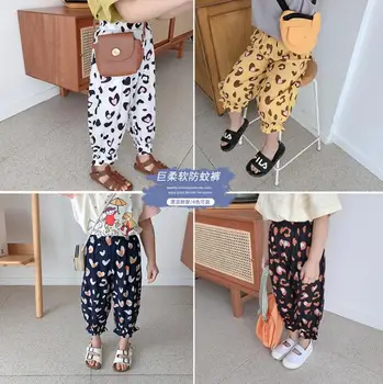 

2020 Hot Selling Girls Boys Printed Pants Summer Cotton Fashion Kids Pants 2-7T QH20