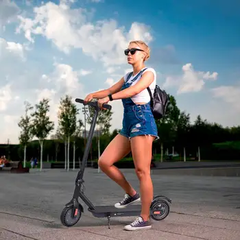 

Household Electric Scooter 8.5 Inch Foldable Solid Tire Scooter 250W Motor 42V 1.5A 25km/h 15~25km Battery For Adults & Teenager