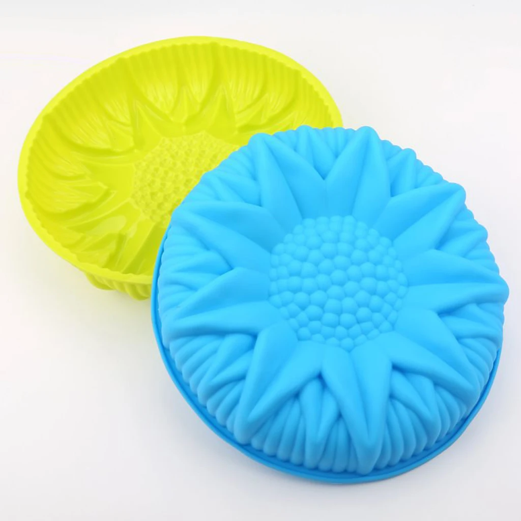 Sunflower Silicone Big Cake Pan Bread Chocolate Pizza Baking Tray Mold