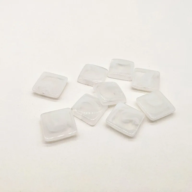 white Новое поступление! 17 мм 300 шт Акриловый Мраморный эффект плоская задняя квадратная форма для сережек аксессуары, детали для серег, изготовление ювелирных изделий DIY - Цвет: white