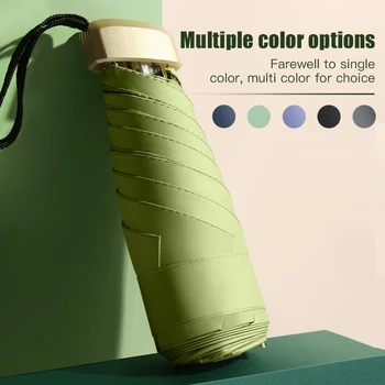 

Portable Lightweight Sun Umbrella Pocket Sun Protection Umbrella Ultraviolet Windproof Protection Parasol Rain Folding Umbrella