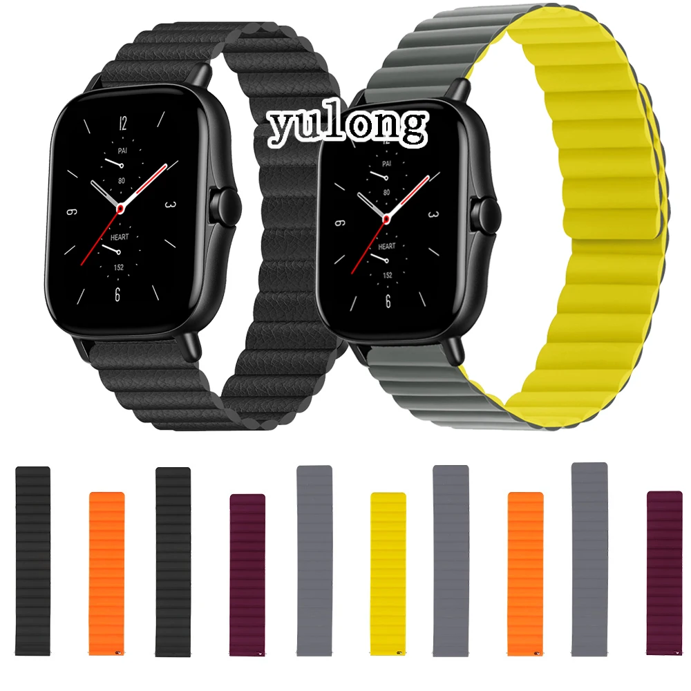 

Ремешок магнитный для часов Huami Amazfit GTS 2e GTS2 mini GTS3, браслет для Huami Amazfit Neo/GTR 42 мм, 20 мм 22 мм