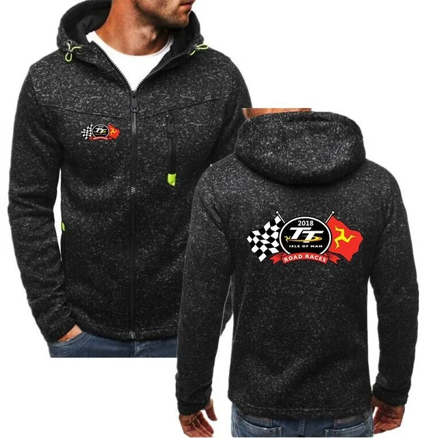 Brand top Isle of Man TT hoodie motorcycles Team Men for MOTO Hoodies Kawasaki Casual men Zipper Hoodies b
