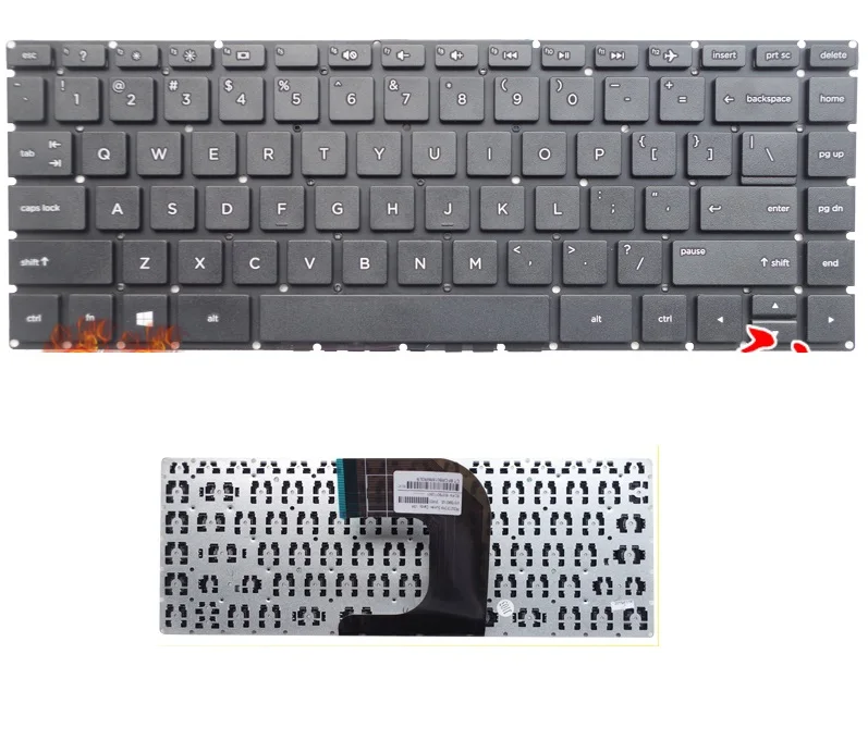 Новый ноутбук клавиатура США Черный для HP 14-AC 14-ac029TX 340 G3 G4 346 348 246-G4 240-G4 14-AF 14-AQ 14-DF 14-AM