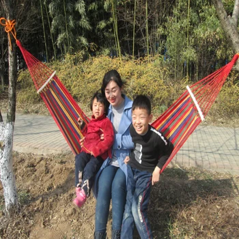

Warehouses Hammock with Spreader Bar Double/Single Garden Swing Sleeping Bed Portable Outdoor Camping Garden Hanging Chair