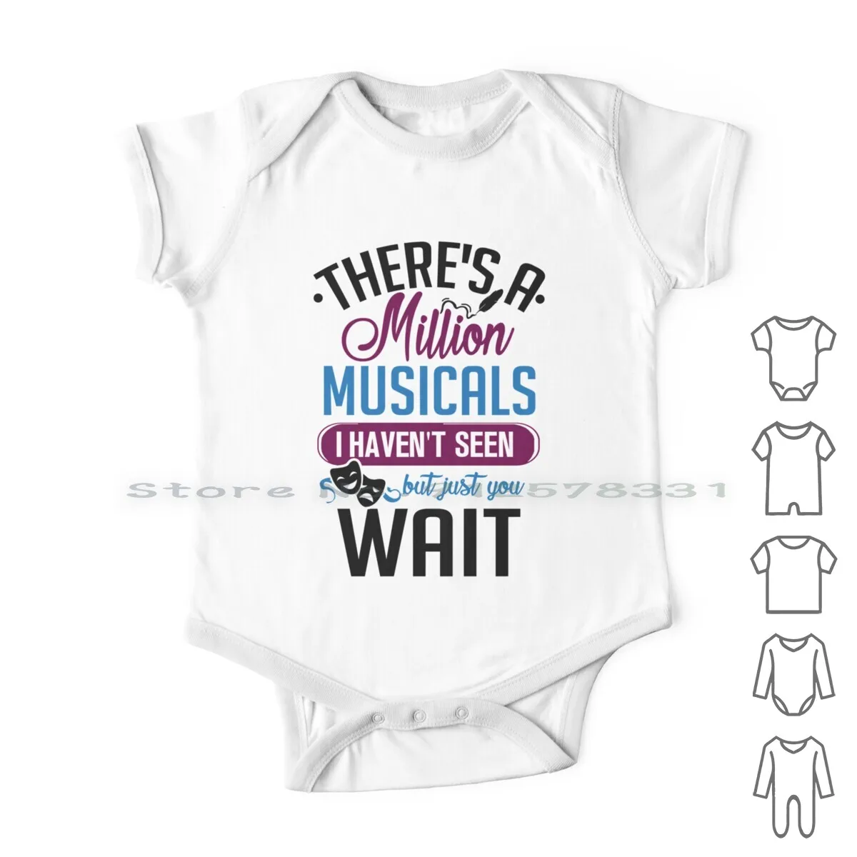 

Million Musicals Newborn Baby Clothes Rompers Cotton Jumpsuits Theatre Nerd Idea Theatre Geek Musical Theater Broadway Musical