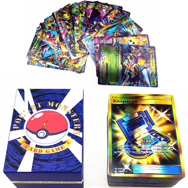 Set Pokemones Game Battle Cards Ex Gx Mega Kaarten Tag Team Trading Cards Sleeves English Type Game Kids Cards Game Collection Cards Aliexpress