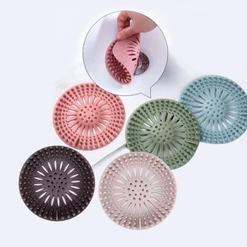 

5Pcs Hair Catcher Floor Silicone baby Shower Drain Coves Sink Drain Filter For Bathroom Bathtub And Kitchen Stopper Floor drain