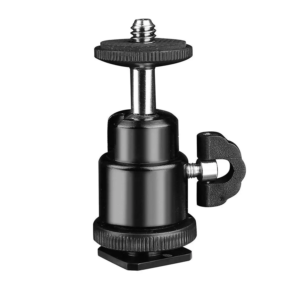 

TWISTER.CK Photographic Camera Metal Spherical niversal 360 Degree Camera Tripod Mini Hot Shoe Small Bracket