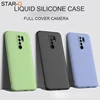 Pour redmi9 nouvelle mise à niveau complète housse de téléphone en silicone liquide pour xiaomi redmi 9 couverture arrière de protection souple d'origine ► Photo 1/6