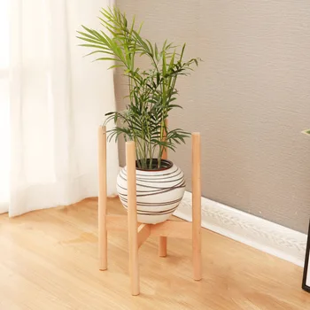

28 * 16 Square Flower Rack Small Simple Solid Wood Balcony Desktop Small Indoor Mini Green Basket Flowerpot Bracket