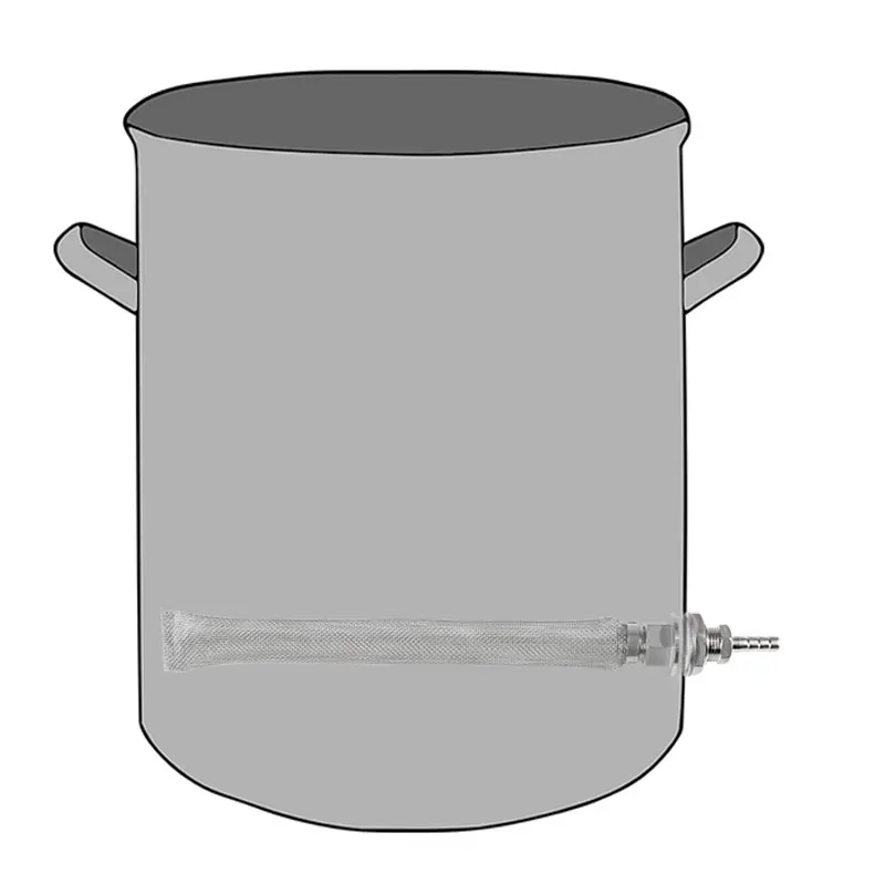 1" чайник фильтр bazooka комплект бесшовных чайник/бочонок Комплект преобразования, 1/2" NPT бесшовная переборка и штуцер для шланга домашнее оборудование