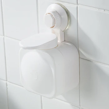 

Suction Cup Liquid Shampoo Dispenser ABS Durable Simple Bathroom Kitchen Office School Hospital and Hotel No Trace