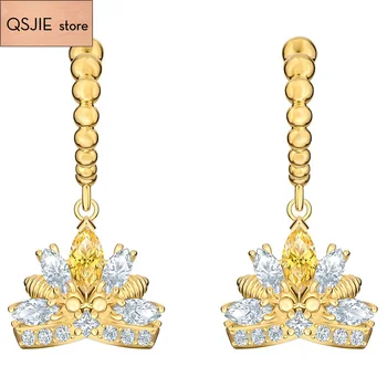 

High-quality SWA new crown aristocracy with its own air field a bee queen-shaped lady's Earrings