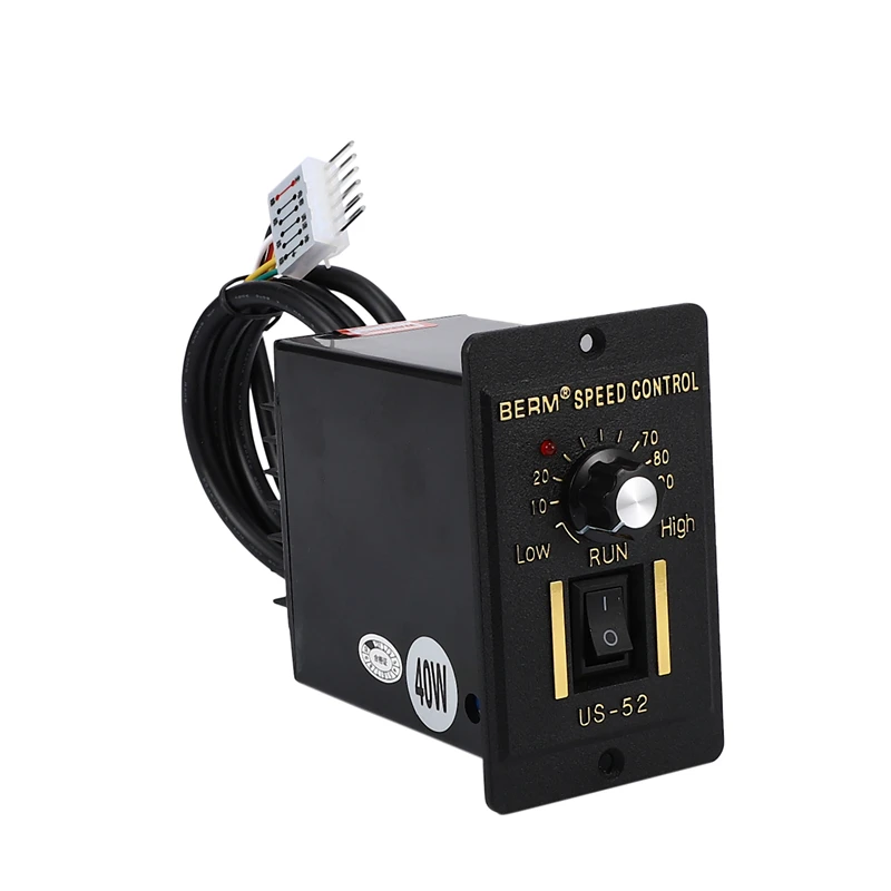 40 Вт AC 220 В регулятор скорости двигателя Pinpoint регулятор вперед и назад AC Регулируемый регулятор частоты вращения двигателя