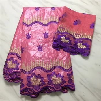 

pink lace fabric bazin riche bazin brode atiku fabric for men&women tussu africain robe basin riche fabric jacquard fabric 7yard