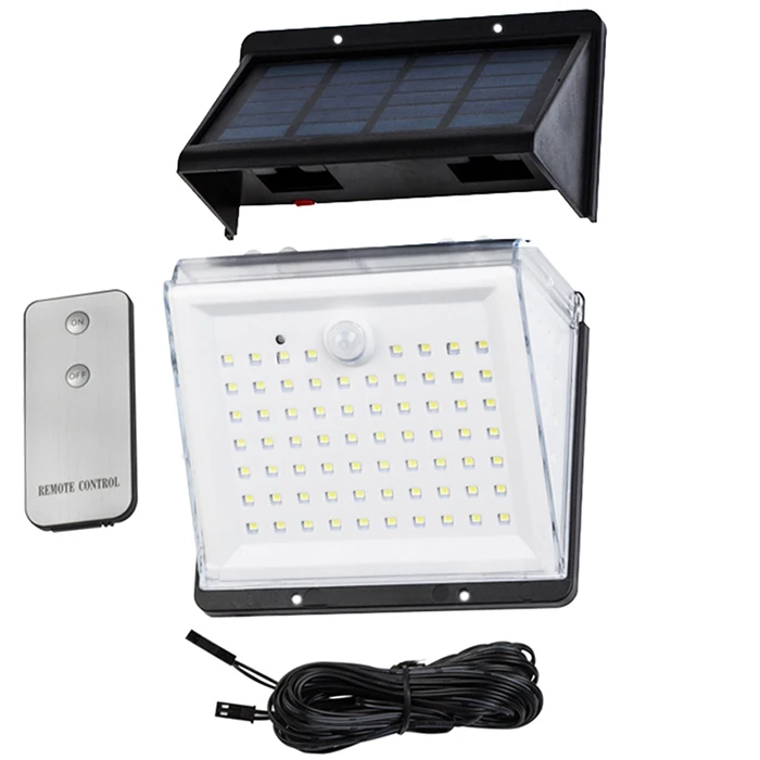 88 LEDs Solar Power Lamp Motion Sensor Light Remote Control Solar Light Outdoor Yard Wall Lamp Waterproof Solar Outdoor Light