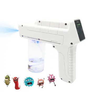 

Rechargeable Battery Spray Gun Wireless Nano Blue Light Atomization Spray Fogger Machine with Touch Screen