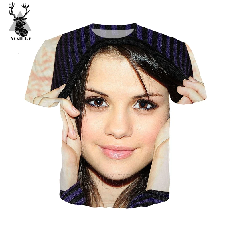 Selena Gomez футболка off white Новое поступление Мужская Женская 3d печать Harajuku футболки модные хип хоп с круглым вырезом уличная одежда топы A167