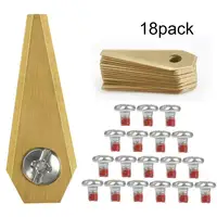 18PCS 49*19*1MM Robot Mower Replacement Blade Anti-rust Durable Mower Cutter for Bosch Indego Easy to install 1