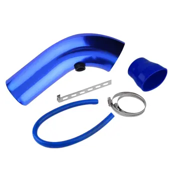 

4 Pieces/Set Aluminum Universal automobiles SUV Truck Car Styling Air Intake Tube Pipe Air-Intake Duct Hose Solid Color 76mm