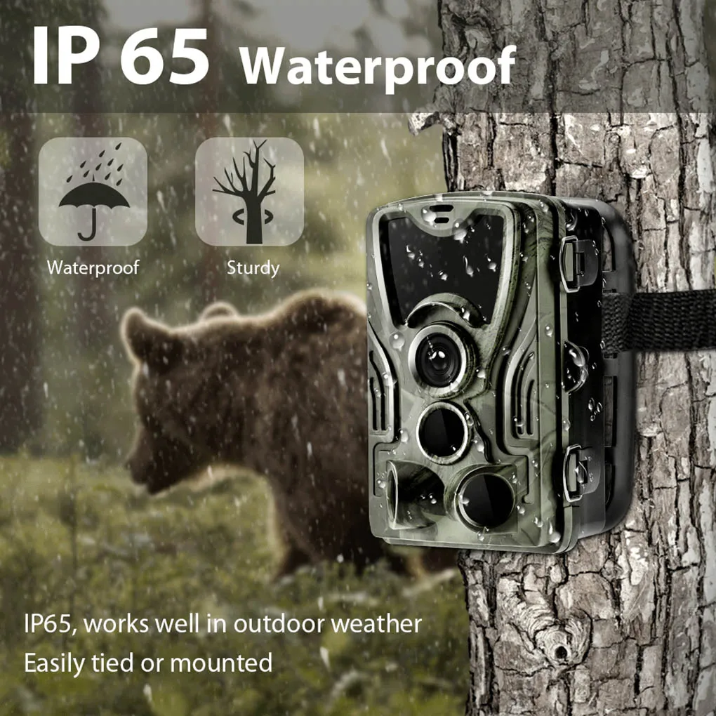 20MP Trail Camera Outdoor Wildlife Hunting IR Filter Night View Motion Detection Camera Scouting Cameras Photo Traps Track