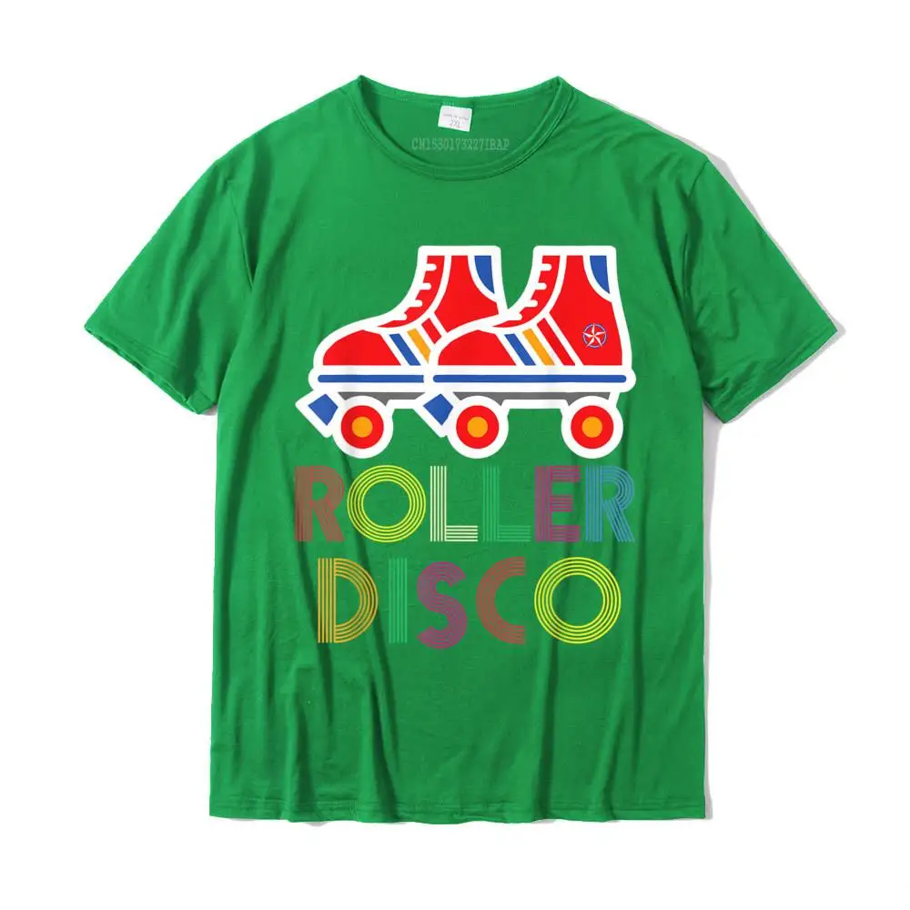 Casual Tees Prevailing Round Collar Printed Short Sleeve Pure Cotton Men's Top T-shirts Custom Tops Shirts Drop Shipping Roller Disco Shirt - Vintage Retro Roller Skater Shirt__MZ22834 green