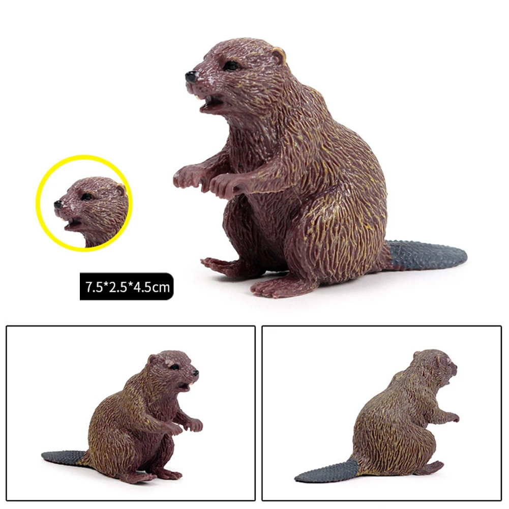 Simulation Badger Wild Animal Action Figure Figurine Desk Ornament Kids Toy
