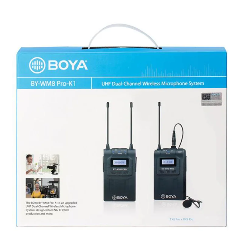 BOYA BY WM8 K1 профессиональная всенаправленная Беспроводная петличная микрофонная