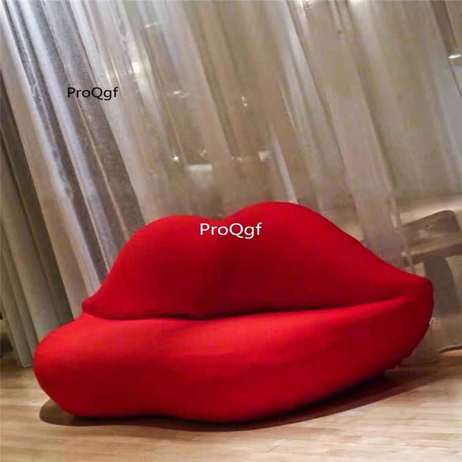 Prodgf 1 комплект красный диван в форме рта | Мебель